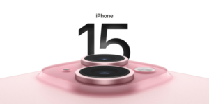 아이폰 15에 대한 애플이 광고 중 한 장면이다.