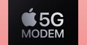 애플 5g 모뎀을 상징하는 사진이다.