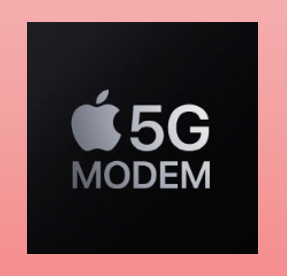 애플 5G 모뎀을 상징하는 사진이다.
